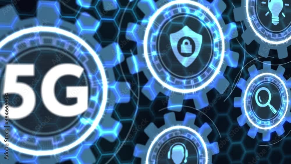 The concept of 5G network, high-speed mobile Internet, new generation ... The concept of 5G network, high-speed mobile Internet, new generation ...